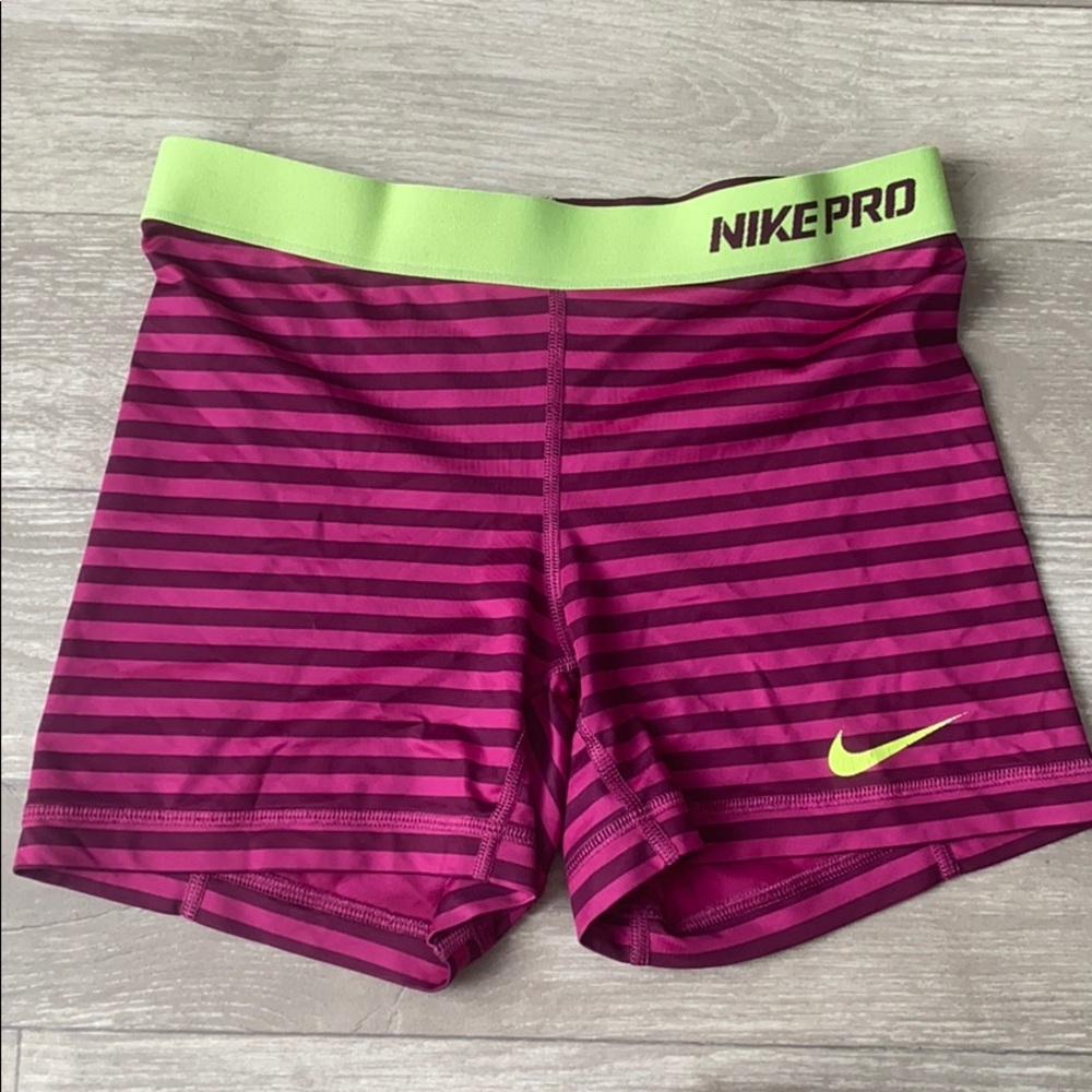 Pink Nike Pro Shorts
